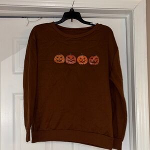 SHEIN Brown Pumpkin Sweater